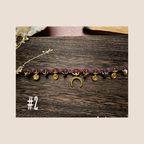 Collier Talisman en Macramé & Pierres Naturelles (ras de cou)