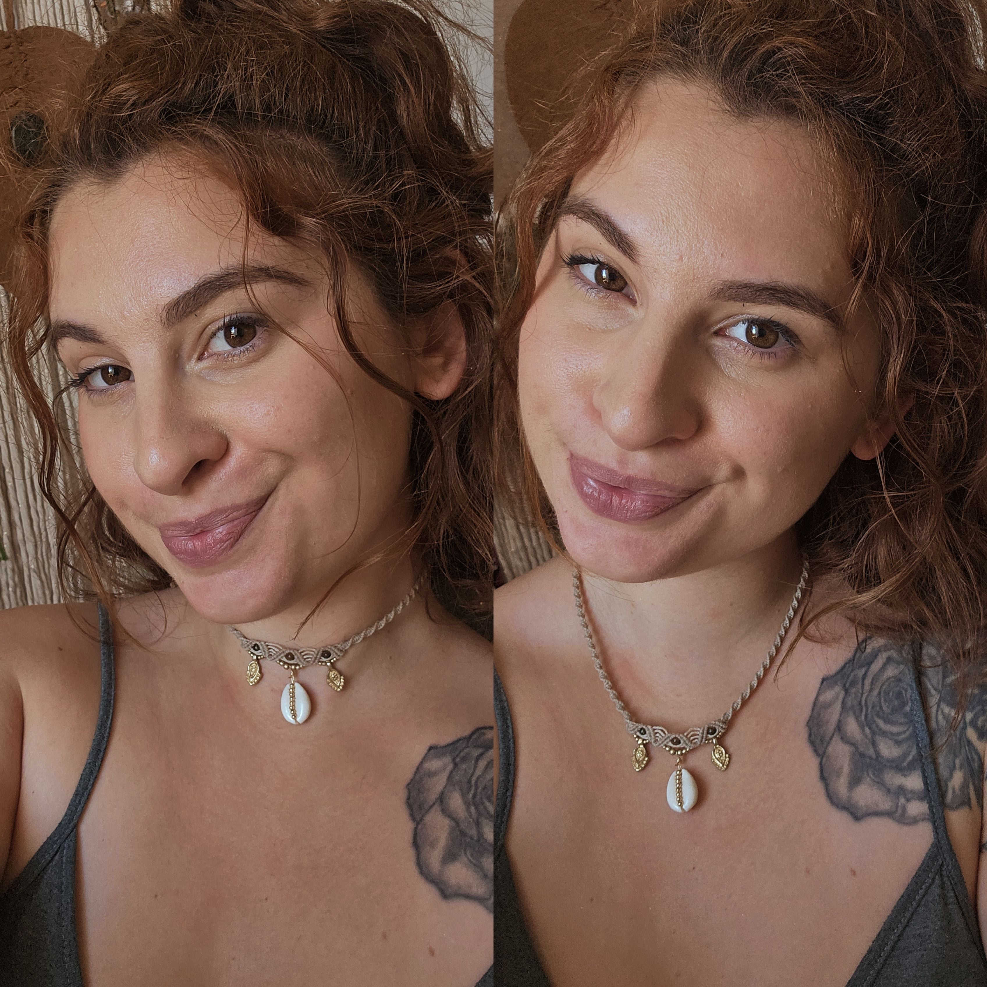 Collier Coquillage Cauri & Oeil de Tigre : l'accessoire d'été modulable