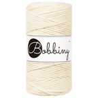Corde peignée 3mm Bobbiny 100 m – Fil coton macramé naturel