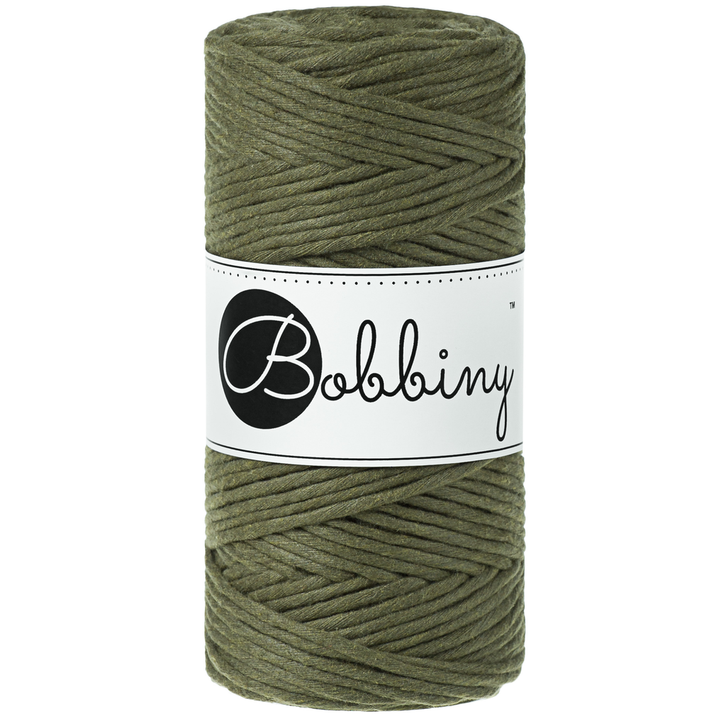 Corde peignée 3mm Bobbiny 100 m – Fil coton macramé naturel