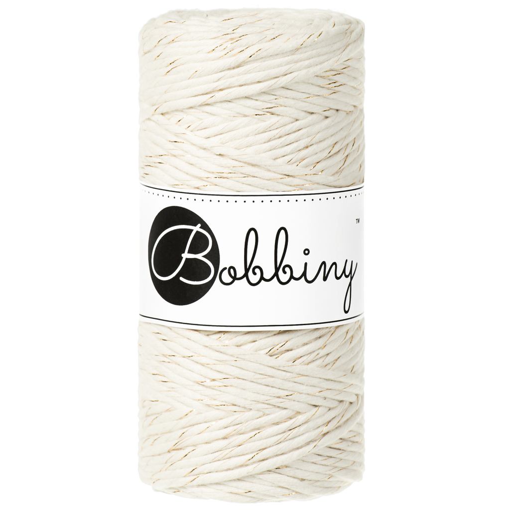Corde peignée 3mm Bobbiny 100 m – Fil coton macramé naturel