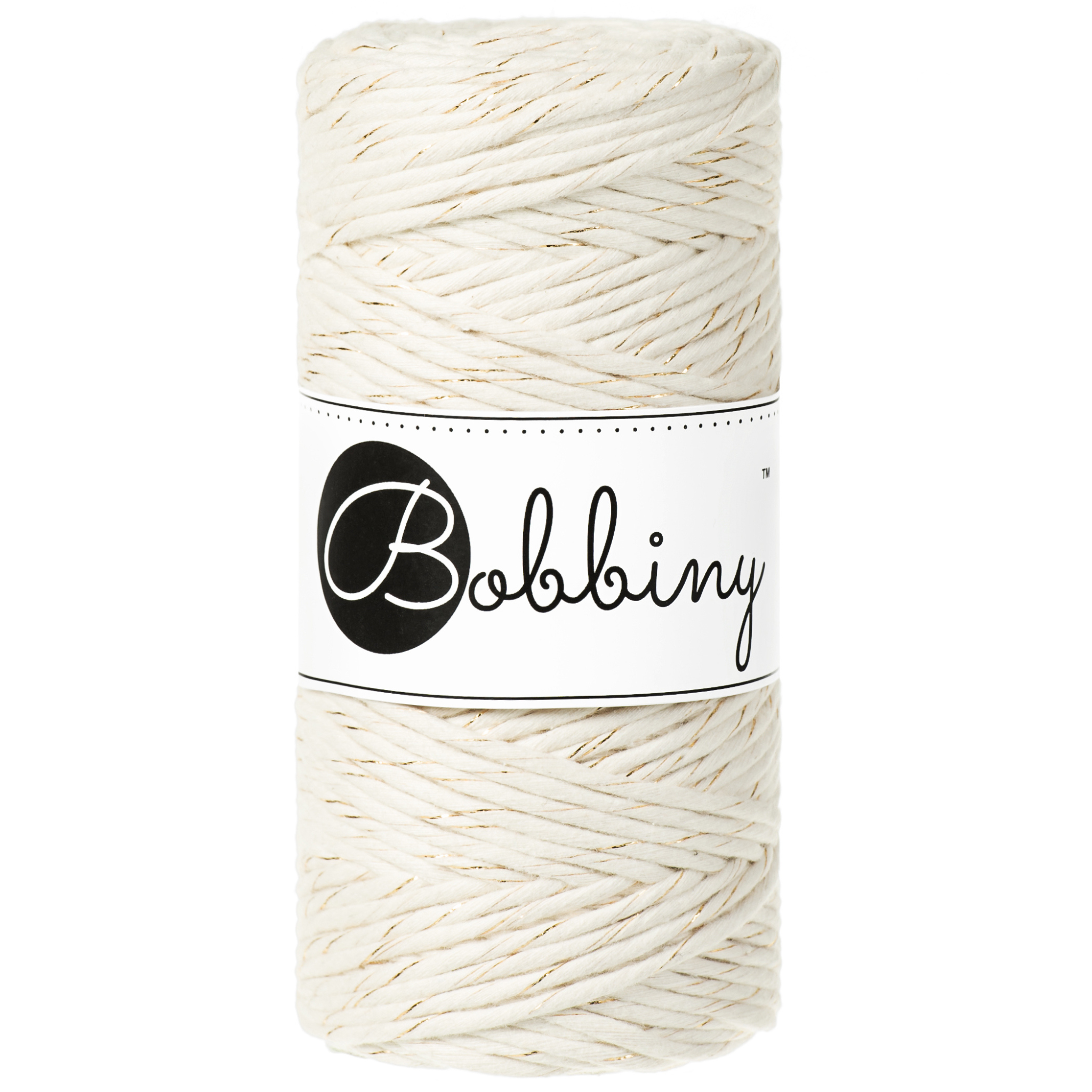 Corde peignée 3mm Bobbiny 100 m – Fil coton macramé naturel