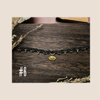 Collier Talisman en Macramé & Pierres Naturelles (ras de cou)