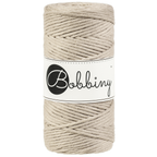 Corde peignée 3mm Bobbiny 100 m – Fil coton macramé naturel