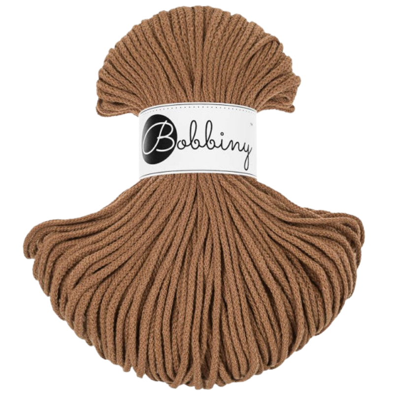 Fil tressé 3mm Bobbiny 100 m – coton pour macramé et crochet