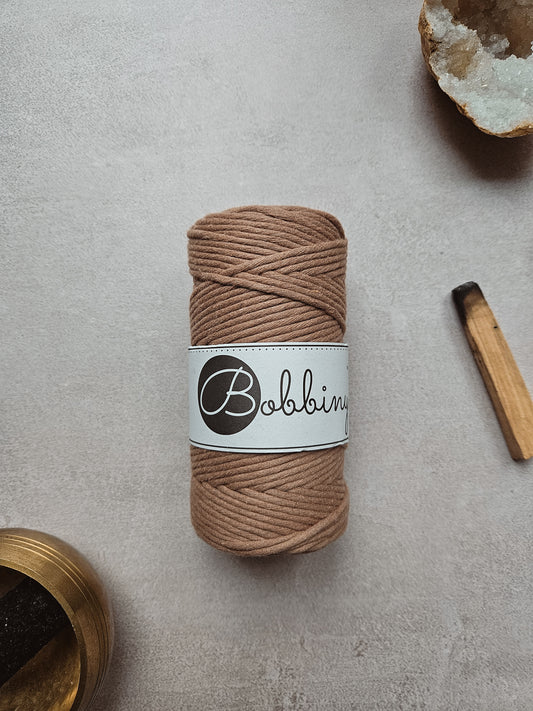 Corde peignée 3mm Bobbiny 100 m – Fil coton macramé naturel