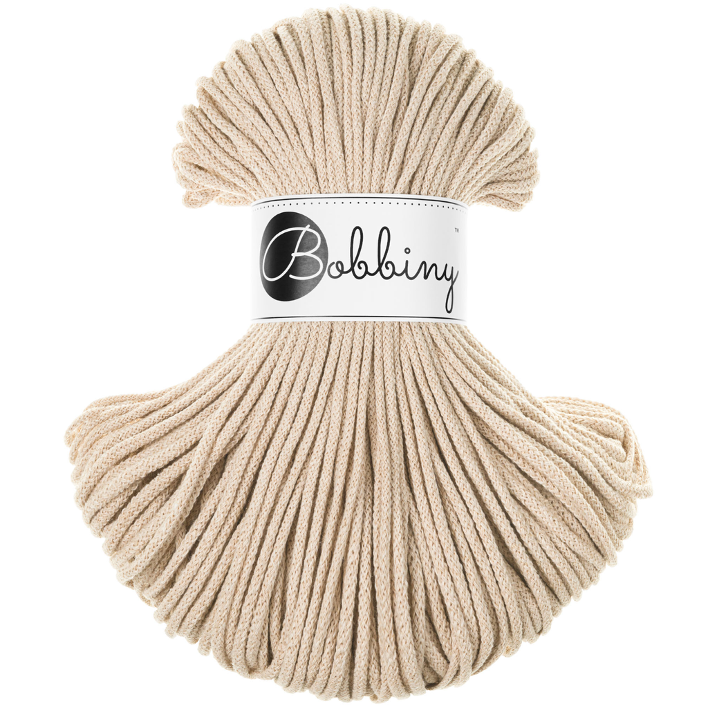 Fil tressé 3mm Bobbiny 100 m – coton pour macramé et crochet
