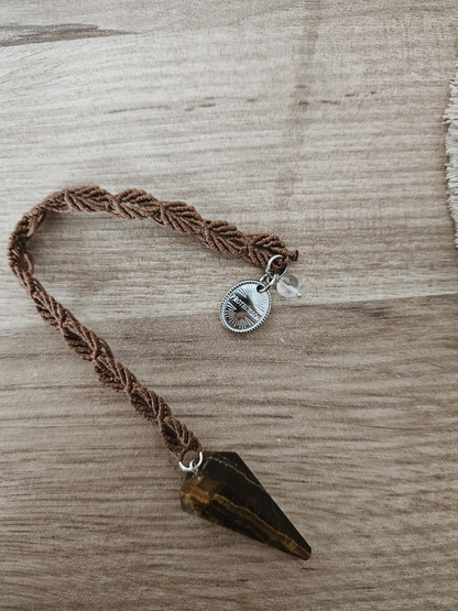 Pendule en pierre naturelle – Guidance & Protection 𓁺