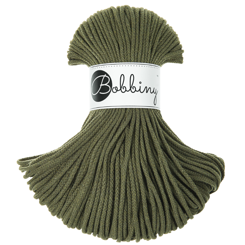 Fil tressé 3mm Bobbiny 100 m – coton pour macramé et crochet