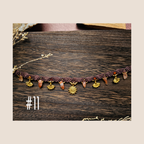Collier Talisman en Macramé & Pierres Naturelles (ras de cou)