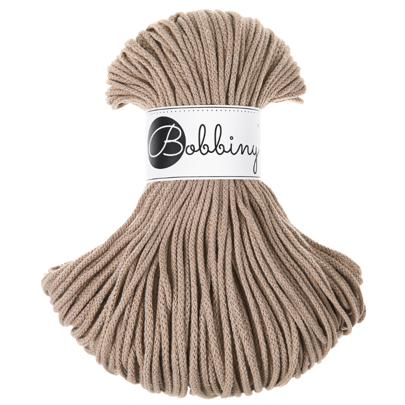 Fil tressé 3mm Bobbiny 100 m – coton pour macramé et crochet