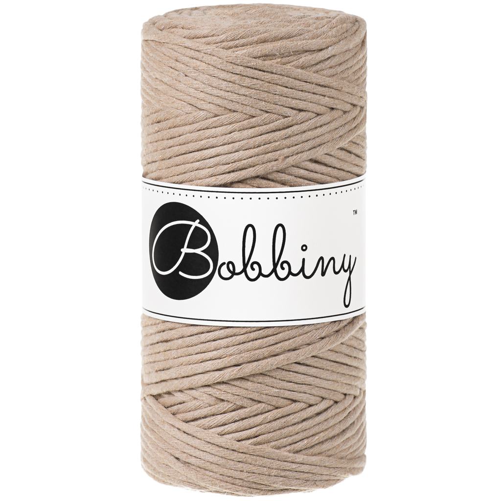 Corde peignée 3mm Bobbiny 100 m – Fil coton macramé naturel