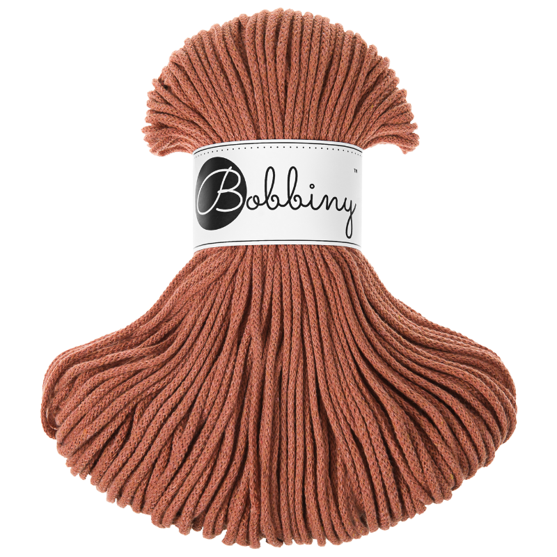 Fil tressé 3mm Bobbiny 100 m – coton pour macramé et crochet